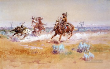  Marion Deco Art - Mexico western American Charles Marion Russell